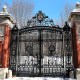 The front gates to the campus of Brown University.