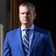 Pete Hegseth at the Pentagon.