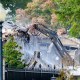 Demolition of a section of the East Wing of the White House.