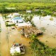An aerial view of flooding in St. Elizabeth, Jamaica.