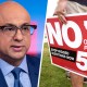 Ali Velshi; Prop 50 sign.