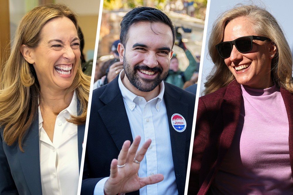 Mikie Sherrill; Zohran Mamdani; Abigail Spanberger.