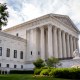An exterior view of the Supreme Court in Washington, D.C.