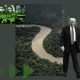 A photo illustration that includes a photo from COP30, a photo of the Amazon region and a photo of Donald Trump.