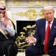 Crown Prince and Prime Minister Mohammed bin Salman of Saudi Arabia and U.S. President Donald Trump.