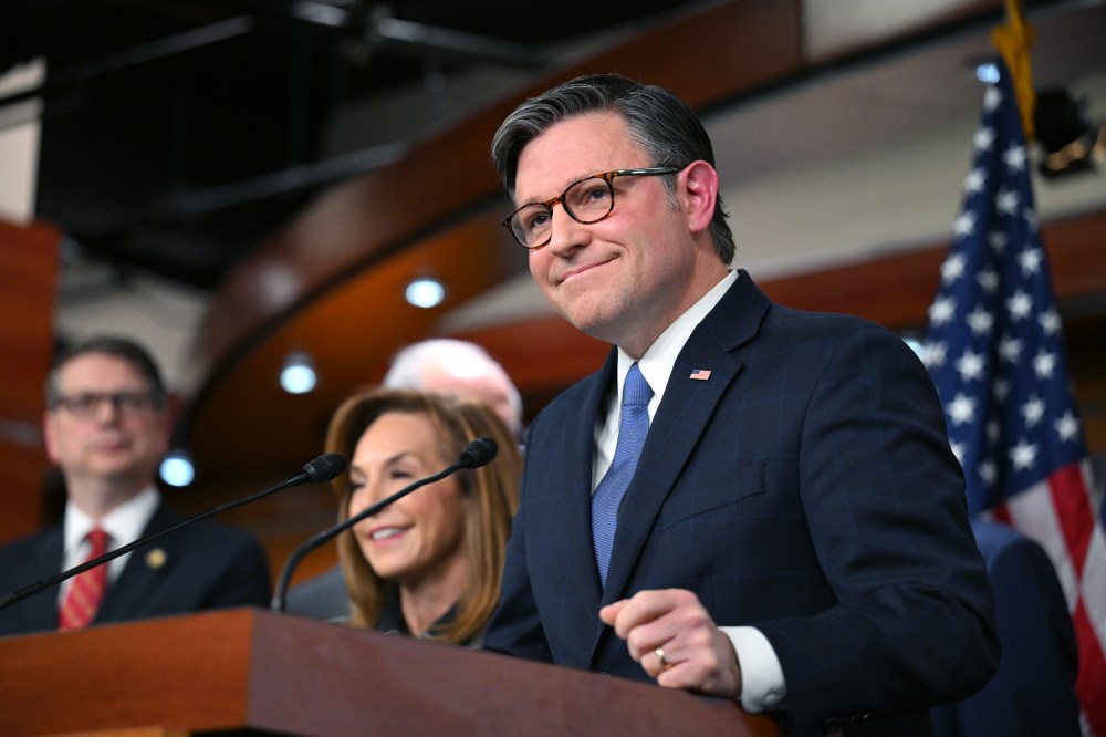 Speaker of the House Mike Johnson on Capitol Hill.