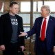 Donald Trump and Elon Musk on Oct. 05, 2024 in Butler, PA.