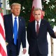 U.S. President Donald Trump and Canadian Prime Minister Mark Carney outside the West Wing of the White House.