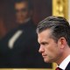 Secretary of War Pete Hegseth at the White House.