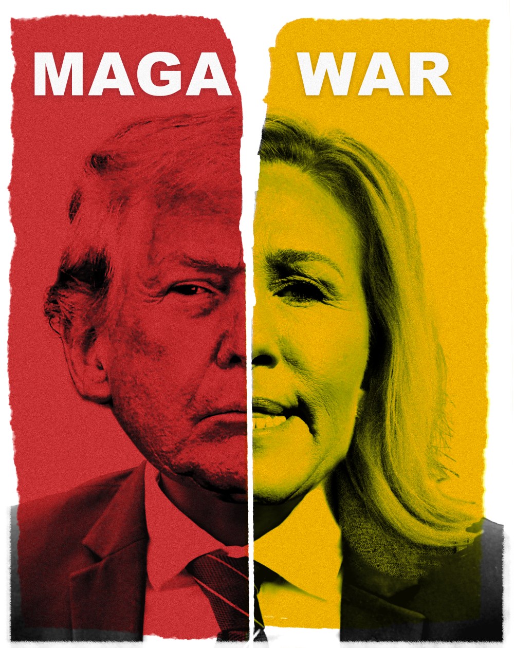 Donald Trump and Marjorie Taylor Greene.