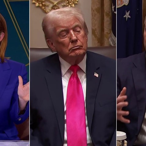 Hegseth dances beside sleepy Trump to avoid accountability for boat strike amid war crimes talk