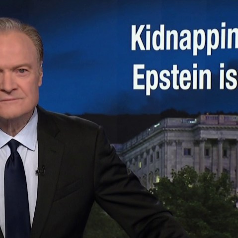 Lawrence: Trump heightens insanity of war-mongering as Epstein island images released