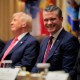 Secretary of Defense Pete Hegseth during a Cabinet meeting in the White House.