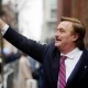 My Pillow CEO Mike Lindell waves in Washington, D.C. on Jan. 19, 2025.
