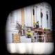 Construction workers take down material where the East Wing used to connect to the White House on Dec. 1.