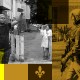A collage of New Orleans residents filming and an federal officer