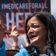 Rep. Pramila Jayapal speaks during a news conference outside the Capitol.