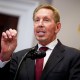 Oracle co-founder Larry Ellison speaks during a news conference in the White House on Jan. 21, 2025.