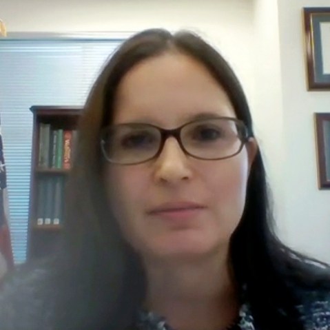 Aileen M. Cannon speaks remotely on July 29, 2020 in Washington, D.C.