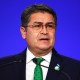 Honduran President Juan Orlando Hernández on Nov. 1, 2021, in Glasgow, United Kingdom.