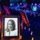 Nobel Peace Prize laureate Maria Corina Machado digital portrait can be seen among previous peace prize winners.