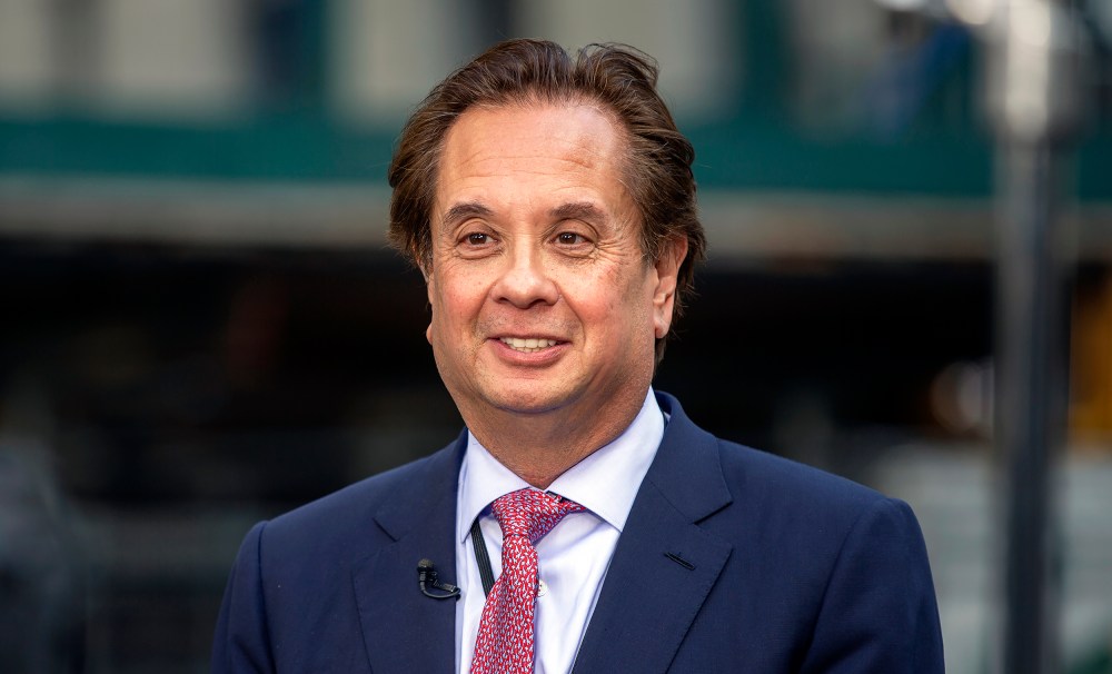 Attorney George Conway outside a New York City courthouse on April 30, 2024.