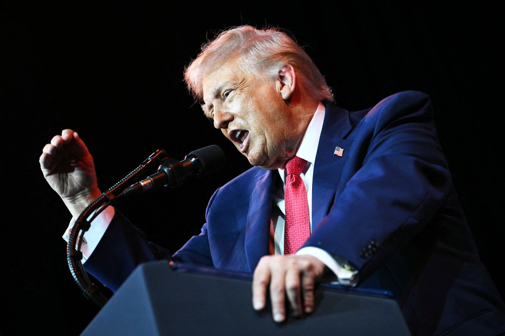 U.S. President Donald Trump speaks during the House Republican Party member retreat at the Kennedy Center on Jan. 6, 2026.