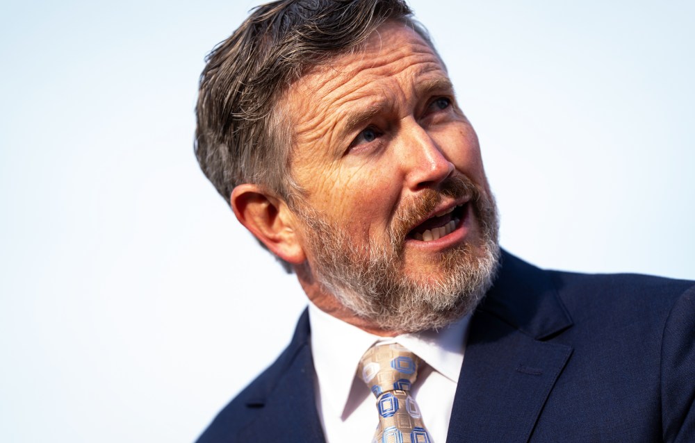 Thomas Massie on Nov. 18, 2025, outside the U.S. Capitol.