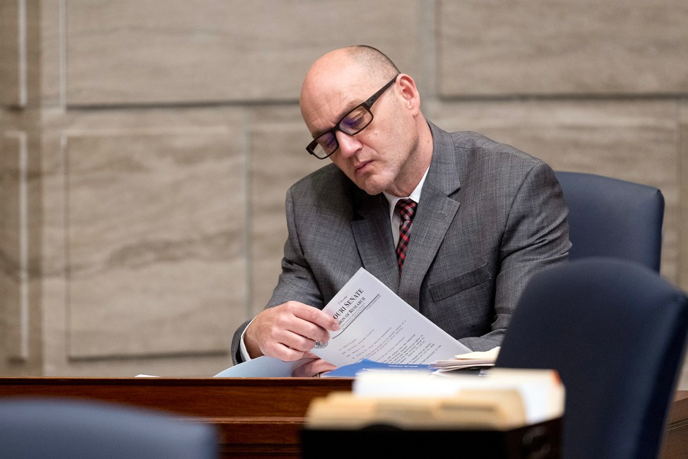 State Sen. Denny Hoskins on Feb. 21, 2024, in Jefferson City, MO.