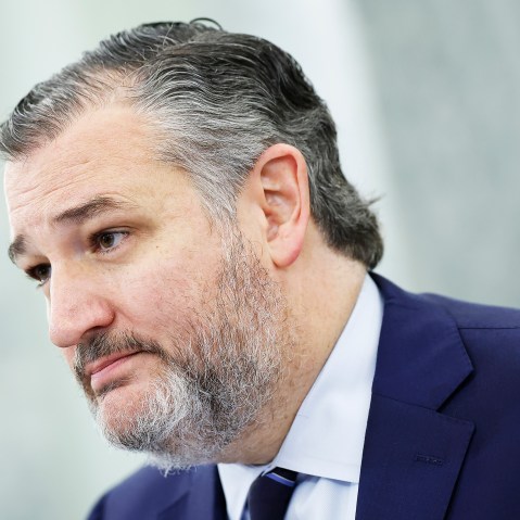 Sen. Ted Cruz presides over a hearing.