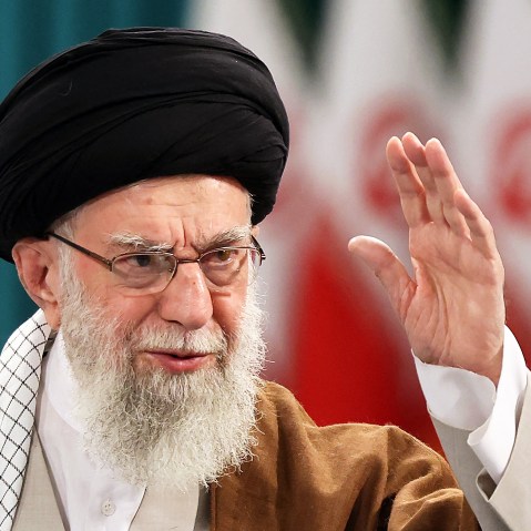 Iran's Supreme Leader Ayatollah Ali Khamenei on May 10, 2024, in Tehran.