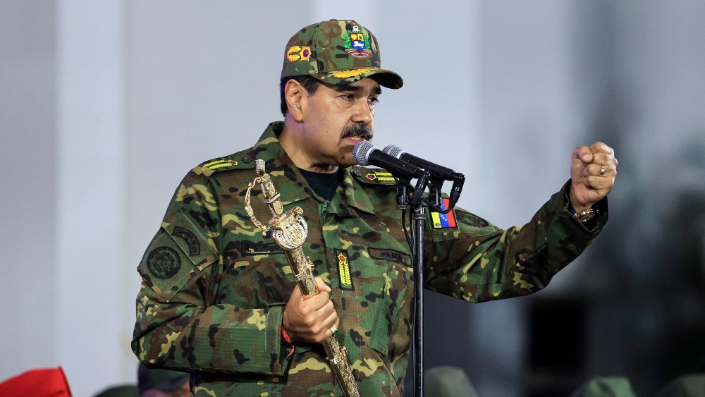 Nicolás Maduro delivering a speech on Nov. 25, 2025 in Caracas, Venezuela.