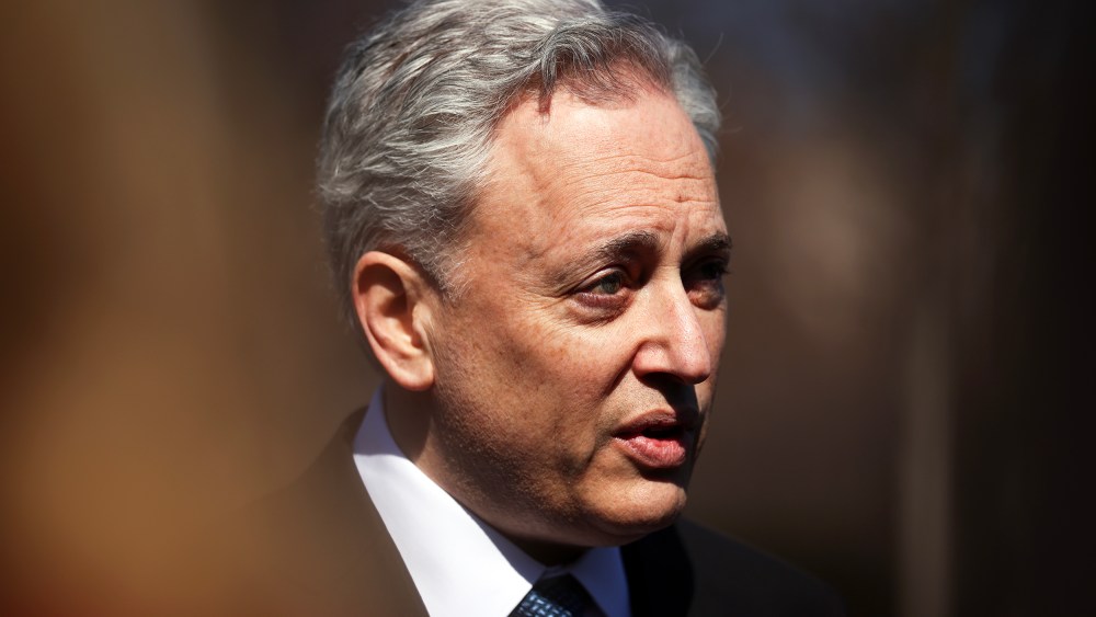 David Sacks, President Donald Trump's AI and Crypto Czar, speaks to press outside of the White House.