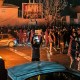 Iranians gather on Jan. 9, 2026 while blocking a street during a protest in Tehran, Iran.