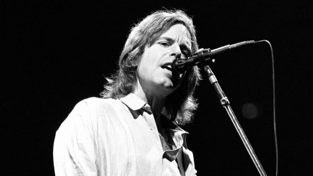 Singer, songwriter and guitarist Bob Weir performing on stage on March 27, 1987 with The Grateful Dead.