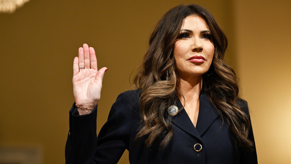 Secretary of the Department of Homeland Security Kristi Noem in Washington, D.C.