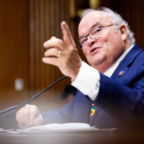 Former Rep. Billy Long during a Senate Finance Committee nomination hearing on May 20, 2025, on Capitol Hill.