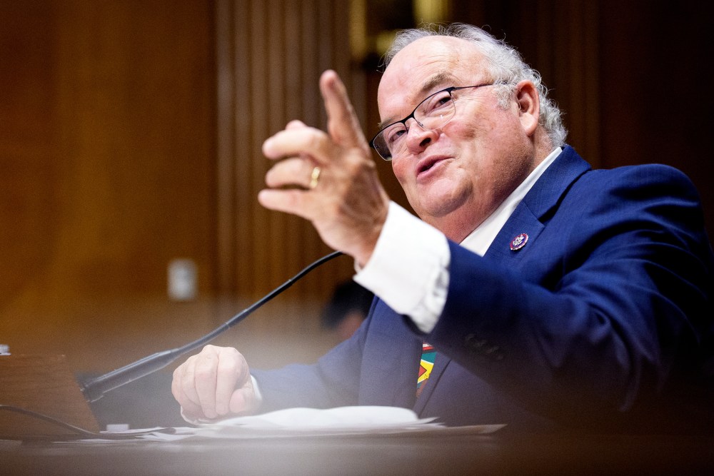 Former Rep. Billy Long during a Senate Finance Committee nomination hearing on May 20, 2025, on Capitol Hill.