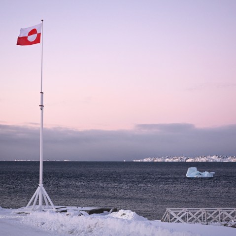 A Greenlandic flag on Jan. 20, 2026 in Nuuk, Greenland.