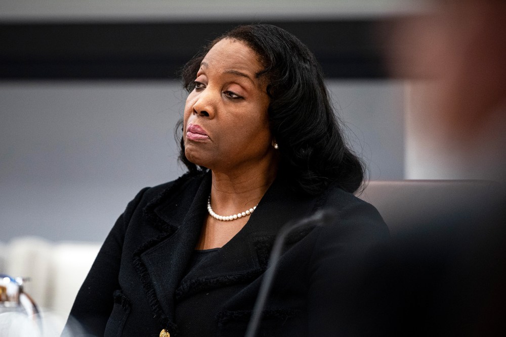 Lisa Cook, governor of the U.S. Federal Reserve, during the Federal Reserve Board open meeting on June 25, 2025, in Washington, D.C.