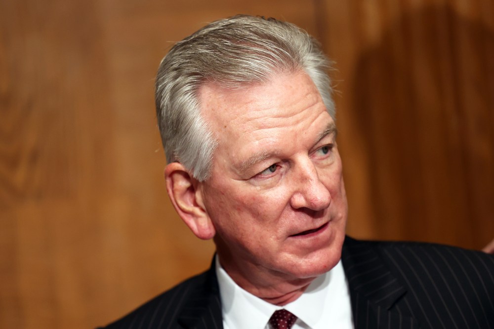 Sen. Tommy Tuberville on Oct. 18, 2023 at the Dirksen Senate Office Building in Washington, D.C.