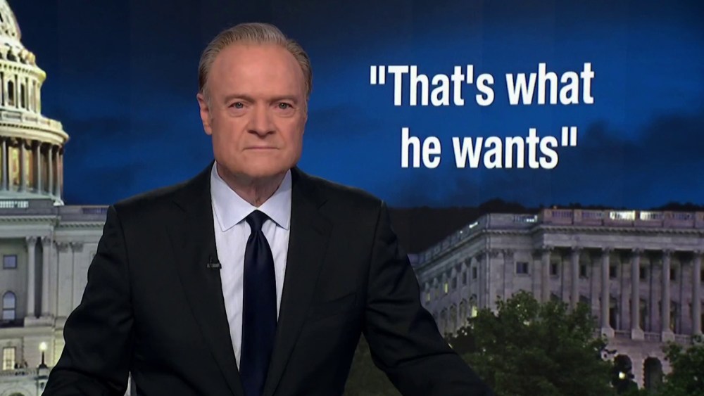 Lawrence: And so it has come to a Democratic governor asking Trump not to attack his state