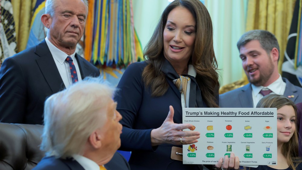 ‘One chicken, one broccoli, one corn tortilla’: Brooke Rollins mocked over her out of touch meal